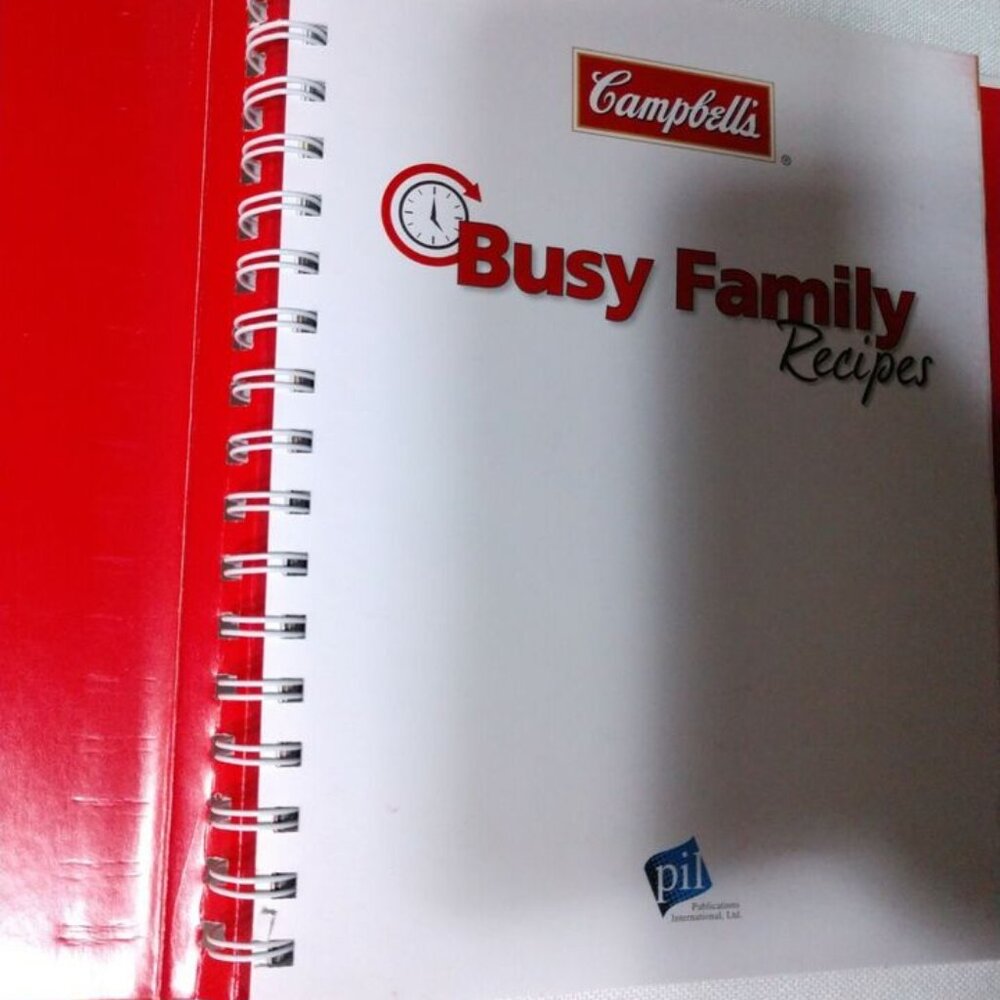 Campbell's Busy Family Recipes Recipe Cookbook Hardcover Spiral Bound - Picture 3 of 8